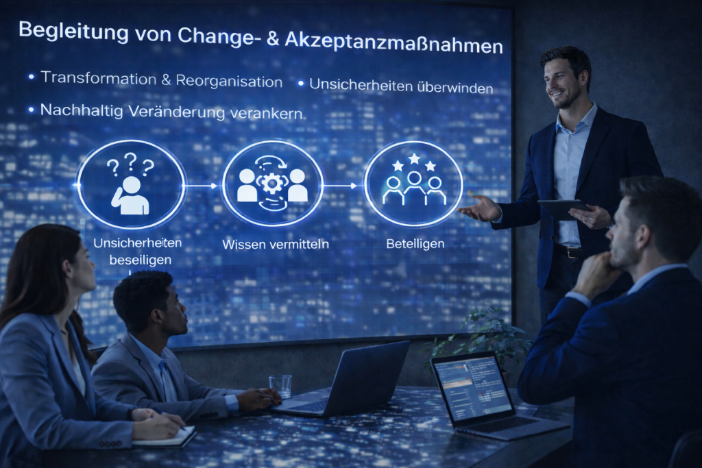 change und akzeptanzmaßnahmen